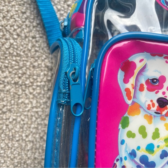 Lisa Frank Spotty Dotty Dalmatian Dog Puppy Clear Mini Backpack Polka Dots FLAWS - Picture 5 of 13